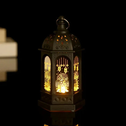 Eid Mubarak LED Lantern - Ramadan Decorative Night Light