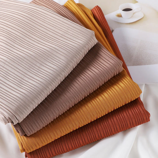 Ribbed Jersey Hijab - Soft Plain Scarf 70x175cm