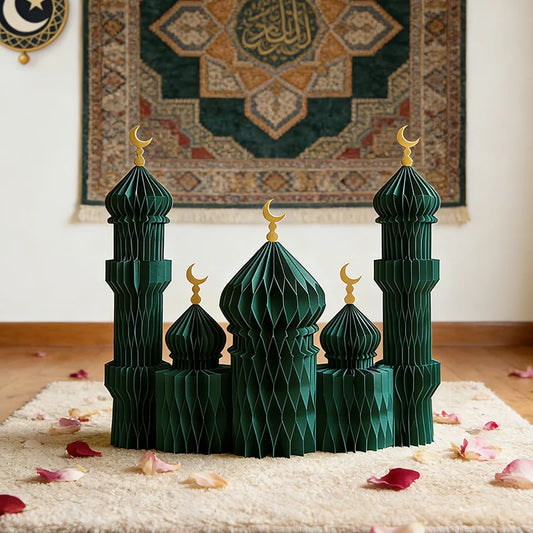 Ramadan Honeycomb Ornaments - DIY Paper Eid Decoration Set