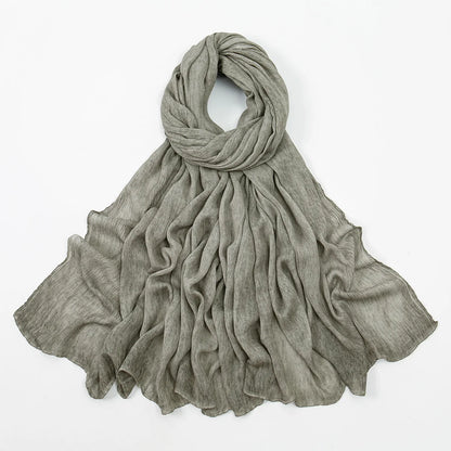 Rayon Cotton Hijab Scarf - Soft Shawl 180x80cm