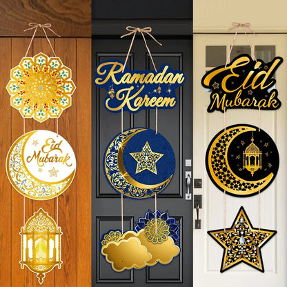 Eid Mubarak Door Hanging - Ramadan Decoration Flag