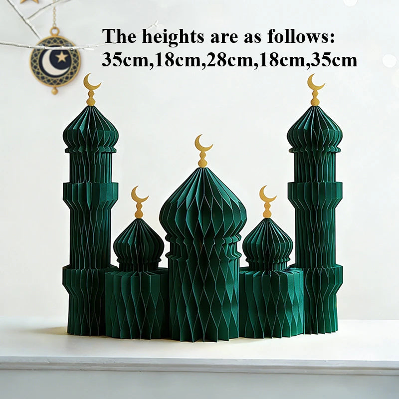 Ramadan Honeycomb Ornaments - DIY Paper Eid Decoration Set