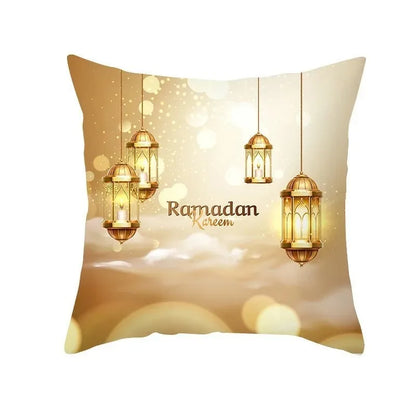 Eid Mubarak Cushion Cover - Ramadan Decorative Pillowcase