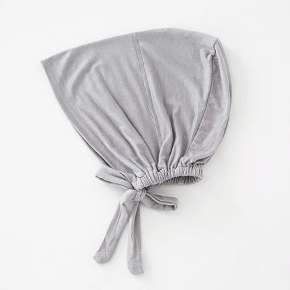 Women's Cotton Jersey Hijab Undercap - Tie Back Inner Cap with 82 Color Options