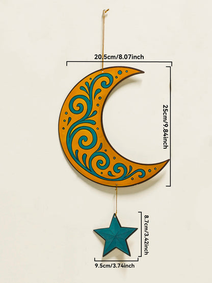 Ramadan Moon & Star Lantern - Wall Hanging Decoration