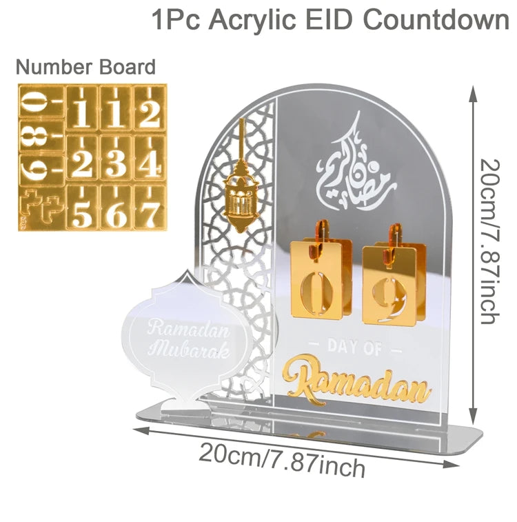 Ramadan Countdown Calendar - Ramadan Acrylic Ornament