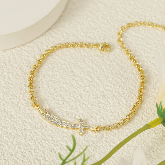 Imam Ali Sword Bracelet - Stainless Steel Chain