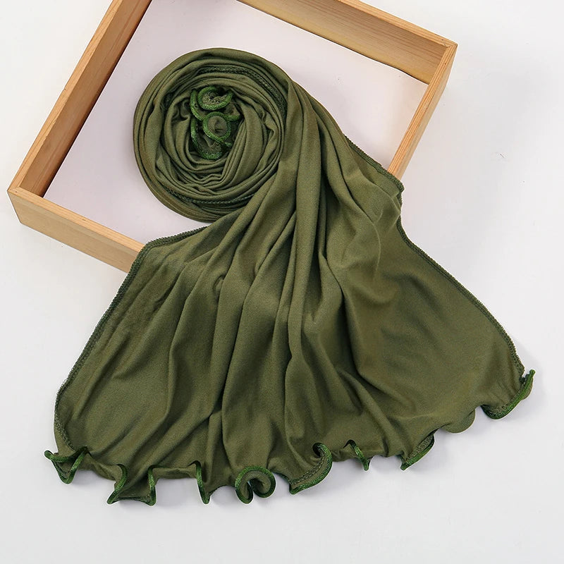 Modal Cotton Jersey Hijab - Stretch Scarf 170x55cm