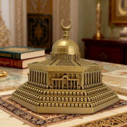 Gold-Plated Dome of the Rock Model - Islamic Home Decor