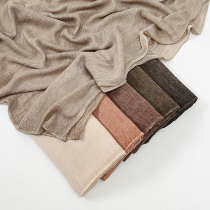 Rayon Cotton Hijab Scarf - Soft Shawl 180x80cm