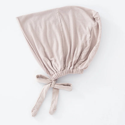 Women's Cotton Jersey Hijab Undercap - Tie Back Inner Cap with 82 Color Options