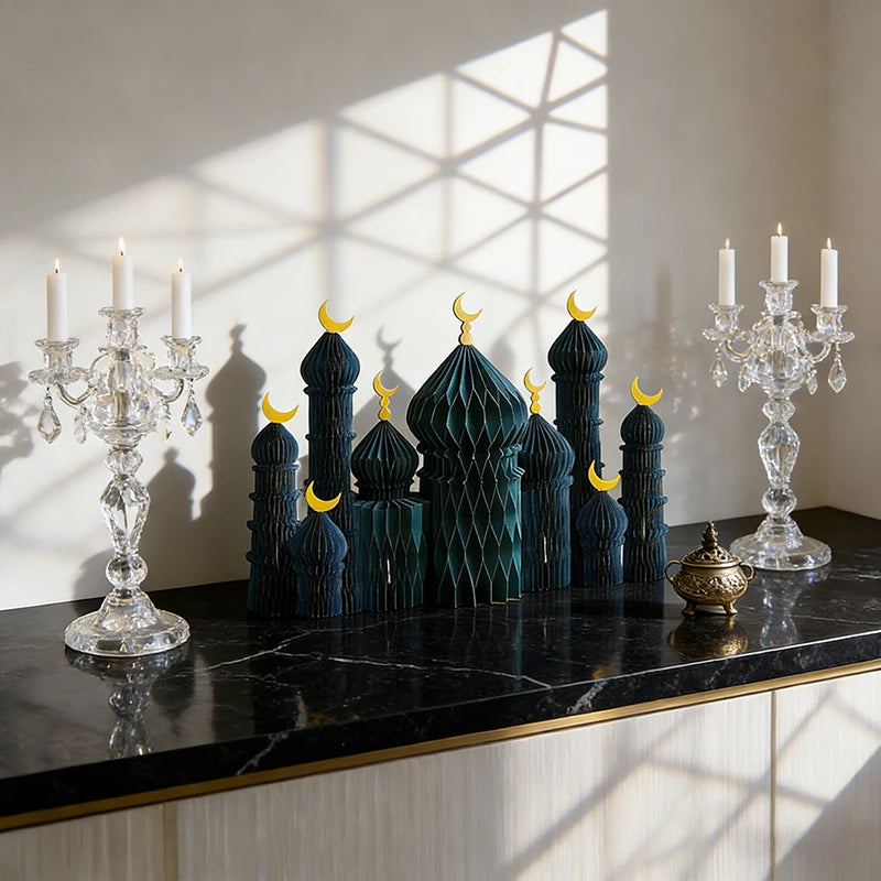 Ramadan Honeycomb Ornaments - DIY Paper Eid Decoration Set