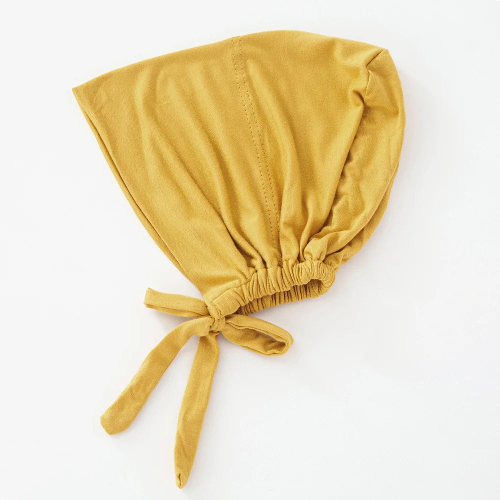 Women's Cotton Jersey Hijab Undercap - Tie Back Inner Cap with 82 Color Options