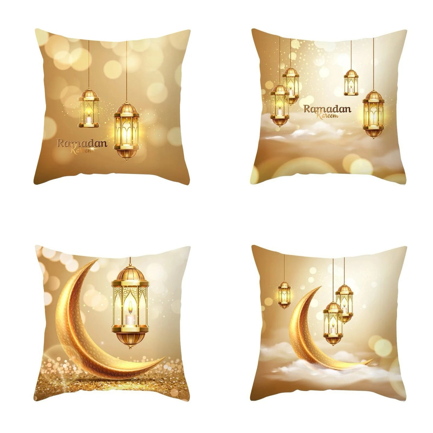 Eid Mubarak Cushion Cover - Ramadan Decorative Pillowcase