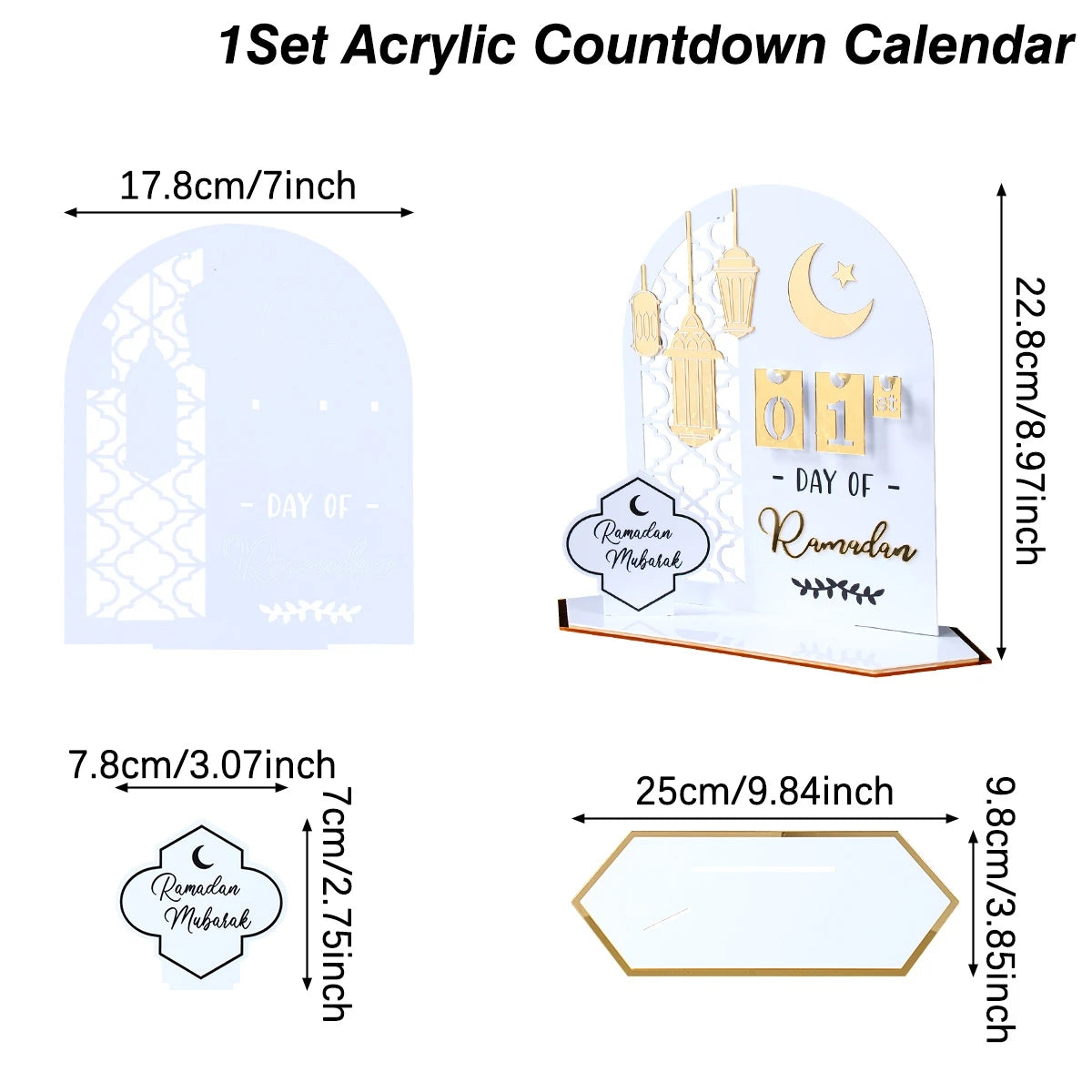 Ramadan Countdown Calendar - Ramadan Acrylic Ornament