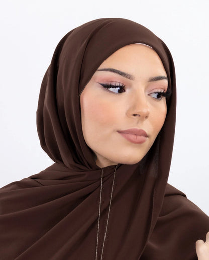 Instant Chiffon Hijab - Pin-Free Jersey Bonnet