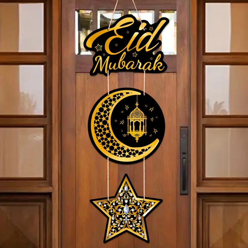 Eid Mubarak Door Hanging - Ramadan Decoration Flag