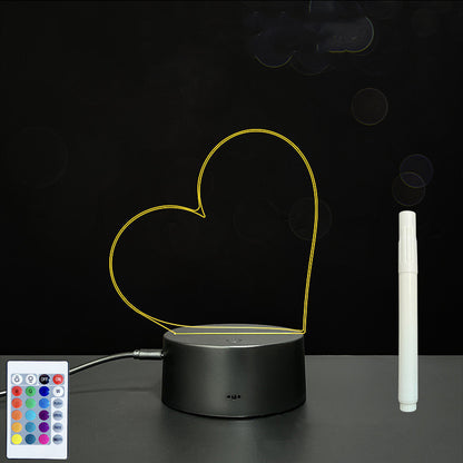 3D LED Acrylic Message Board – Glowing Handwriting Note Pad with Light-Up Display