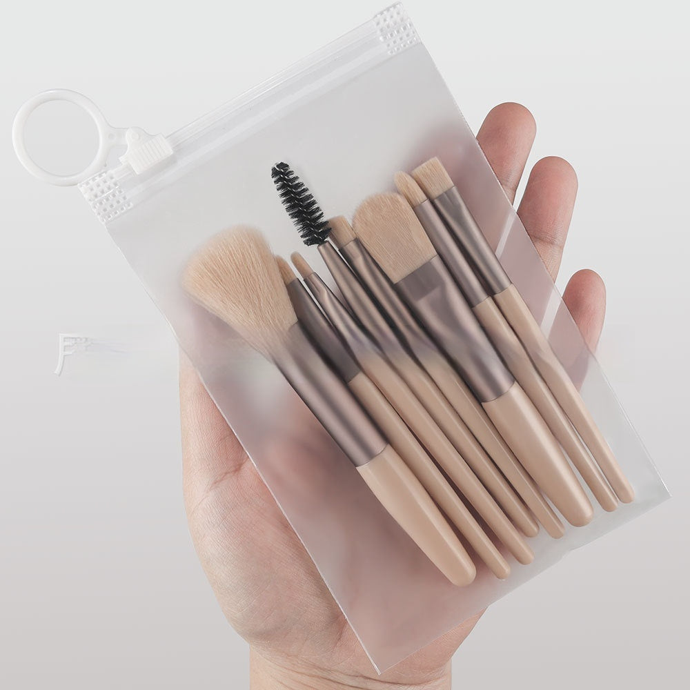 Portable Makeup Brush Set – Complete Professional Cosmetic Tool Kit for Face & Eye Makeup