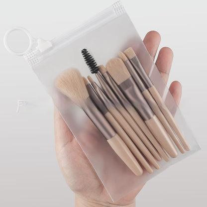 Portable Makeup Brush Set – Complete Professional Cosmetic Tool Kit for Face & Eye Makeup