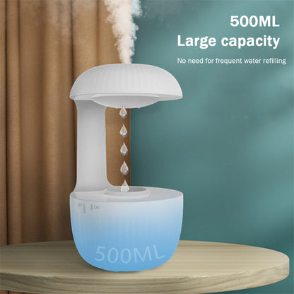 Anti-Gravity Levitating Water Drop Humidifier – Silent Cool Mist Maker & Aroma Diffuser for Home or Office
