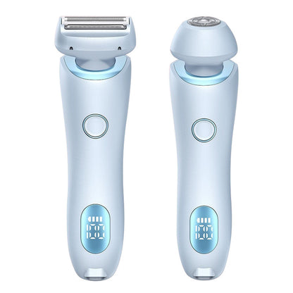 2-in-1 USB Rechargeable Hair Removal Epilator – Women’s Body Trimmer & Shaver for Face, Legs, Bikini & Underarms