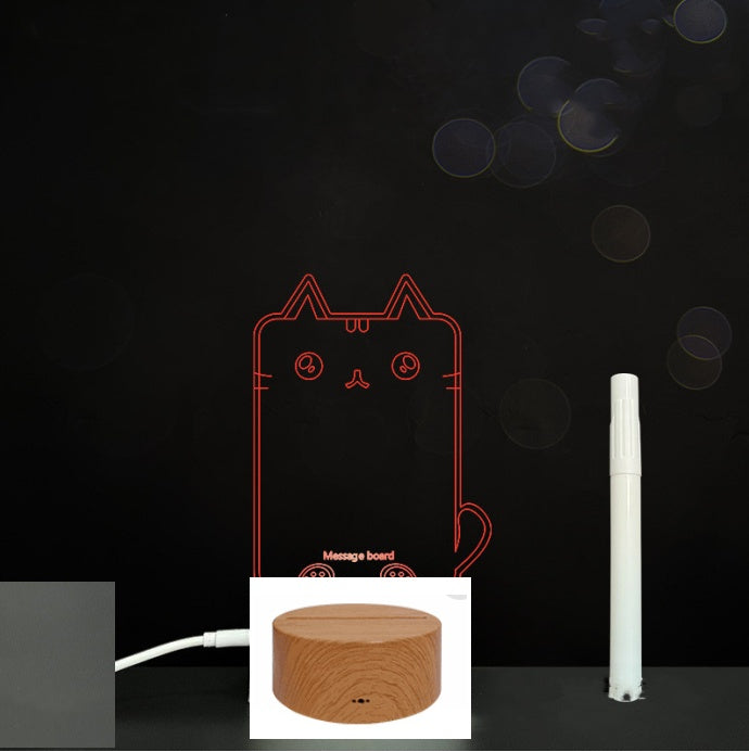 3D LED Acrylic Message Board – Glowing Handwriting Note Pad with Light-Up Display