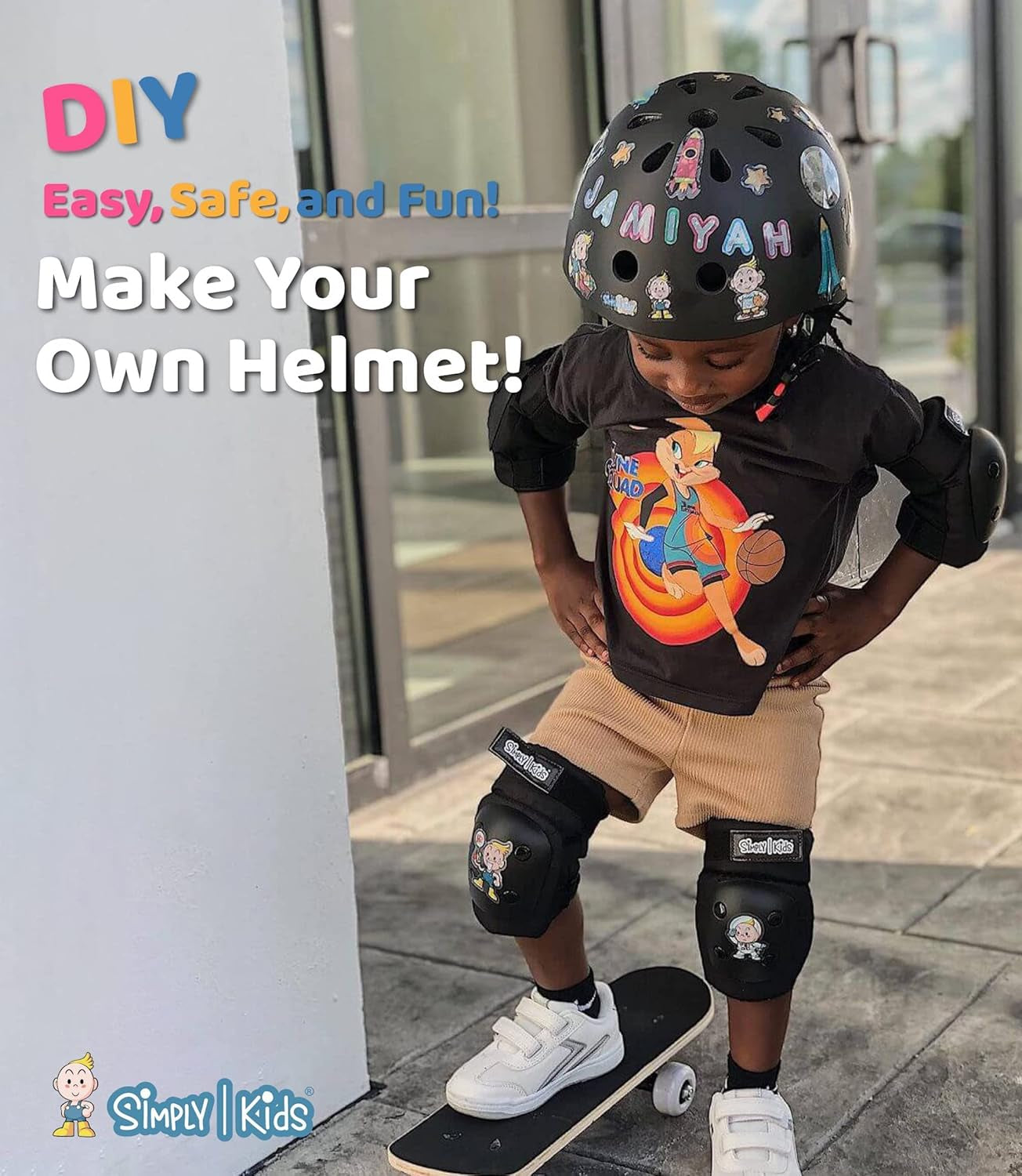 Kids Bike Helmet with DIY Stickers for Toddler Boys Girls I CPSC & CE Certified for Skateboard Roller-Skating Bicycle Scooter I Baby Infant Youth Child Ages 3-5 5-8 8-11 Year Old