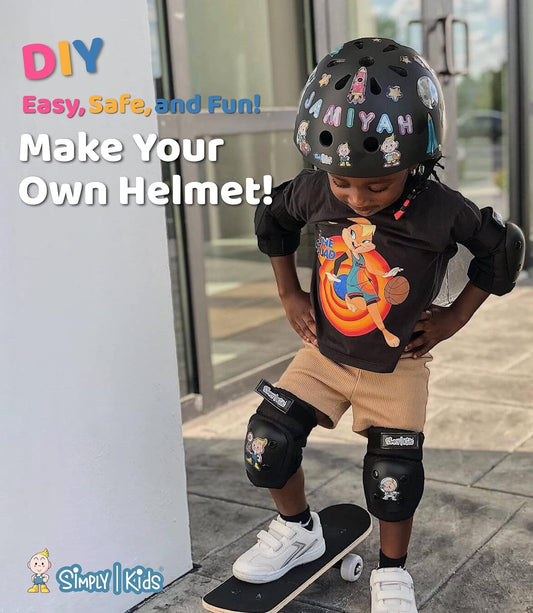 Kids Bike Helmet with DIY Stickers for Toddler Boys Girls I CPSC & CE Certified for Skateboard Roller-Skating Bicycle Scooter I Baby Infant Youth Child Ages 3-5 5-8 8-11 Year Old