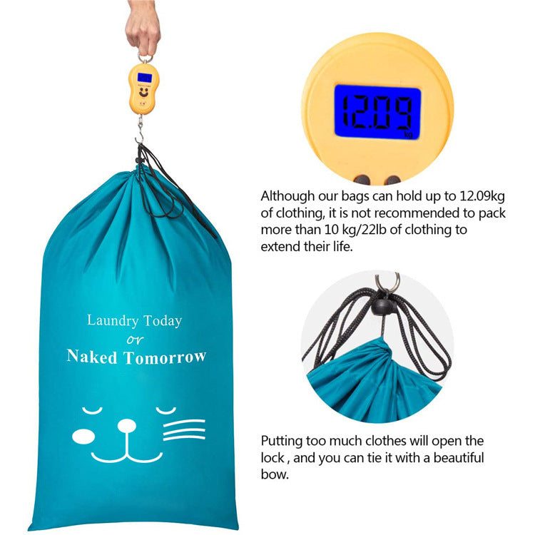 Waterproof Travel Laundry Bag – Fashionable Foldable Clothes Organizer for Hotel & Home Use