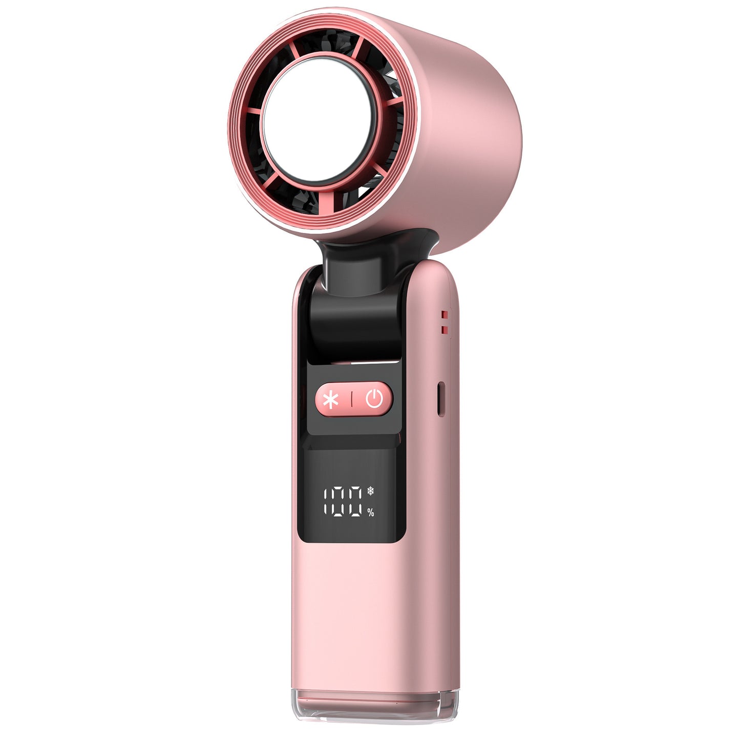 TurboChill Mini USB Fan – Super-Speed Cold Air Blower with Digital Display for Travel & Outdoor Use
