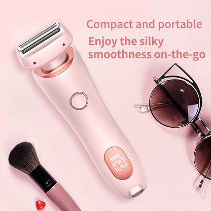 2-in-1 USB Rechargeable Hair Removal Epilator – Women’s Body Trimmer & Shaver for Face, Legs, Bikini & Underarms