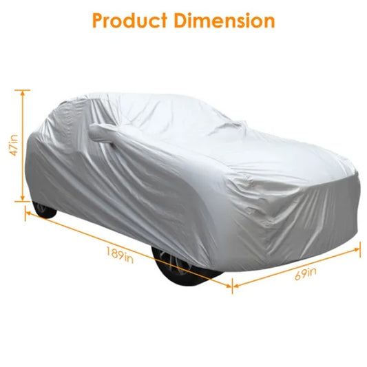 All-Weather Car Cover – UV Resistant, Waterproof, Windproof Protection for Sedan