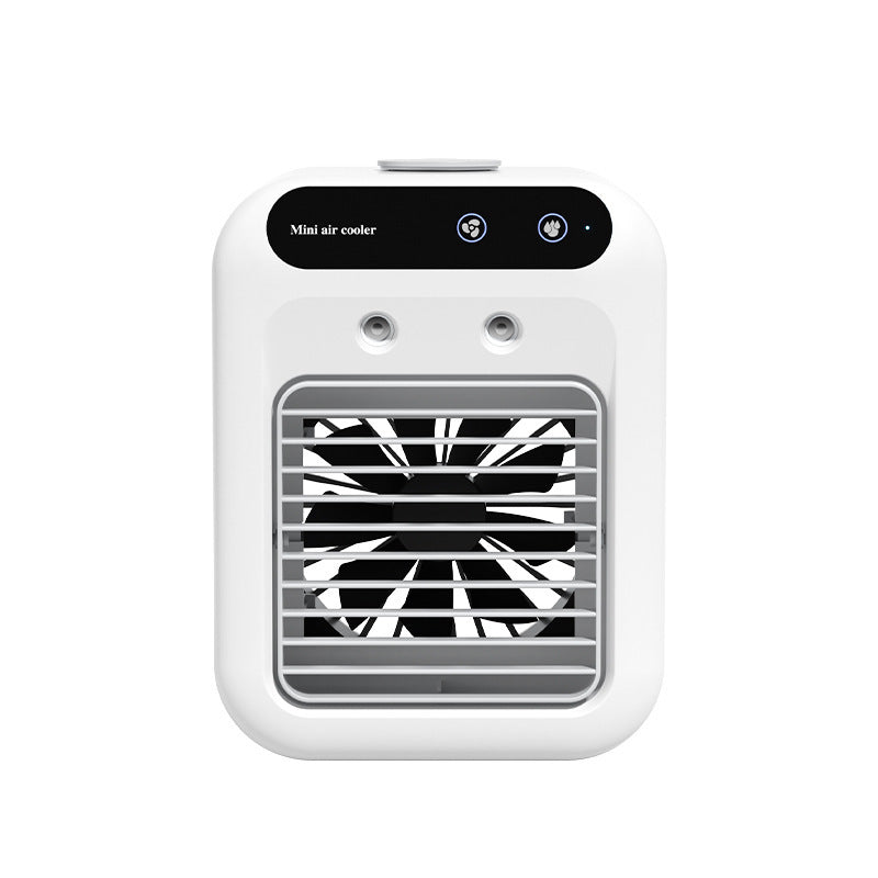 Portable Air Conditioner Fan – Mini Air Cooler with Water Cooling for Home, Office, or Car Use | Personal AC & Humidifier Combo