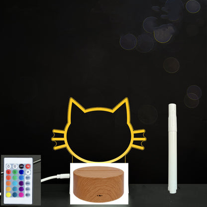3D LED Acrylic Message Board – Glowing Handwriting Note Pad with Light-Up Display