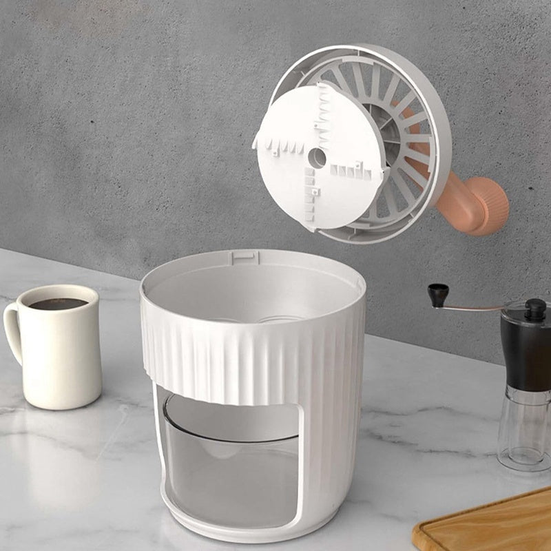 Hand-Cranked Ice Shaver – Manual Snow Cone & Smoothie Maker for Home Use