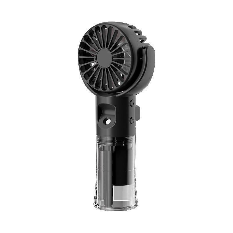 Portable Handheld Spray Fan – 4-Speed USB Rechargeable Mist Cooling Fan for Outdoor Summer Use