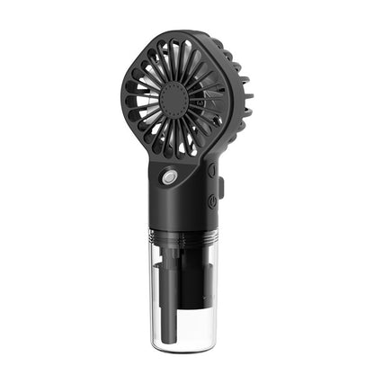 Portable Handheld Spray Fan – 4-Speed USB Rechargeable Mist Cooling Fan for Outdoor Summer Use