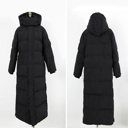 Women's Winter Hooded Parka – Long Thickened Warm Coat for Cold Weather