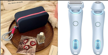 2-in-1 USB Rechargeable Hair Removal Epilator – Women’s Body Trimmer & Shaver for Face, Legs, Bikini & Underarms