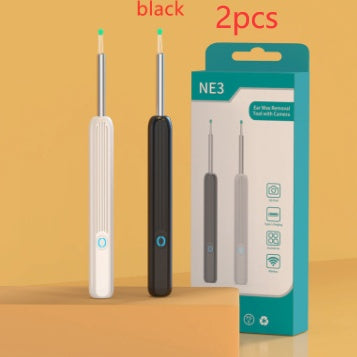 NE3 Wireless Ear Wax Removal Tool with Camera – LED Otoscope Ear Cleaner Kit for iPhone & Android