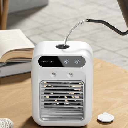 Portable Air Conditioner Fan – Mini Air Cooler with Water Cooling for Home, Office, or Car Use | Personal AC & Humidifier Combo