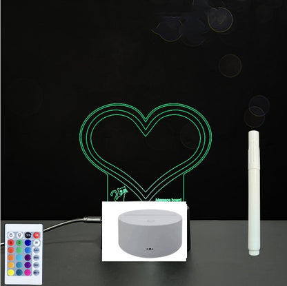 3D LED Acrylic Message Board – Glowing Handwriting Note Pad with Light-Up Display