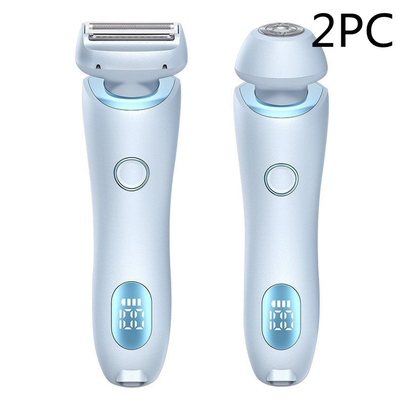 2-in-1 USB Rechargeable Hair Removal Epilator – Women’s Body Trimmer & Shaver for Face, Legs, Bikini & Underarms