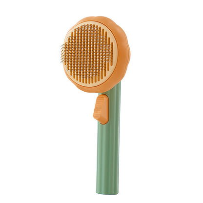 Self-Cleaning Pet Grooming Brush – Handheld Steel Wire Comb for Cats & Dogs, Easy Hair Removal