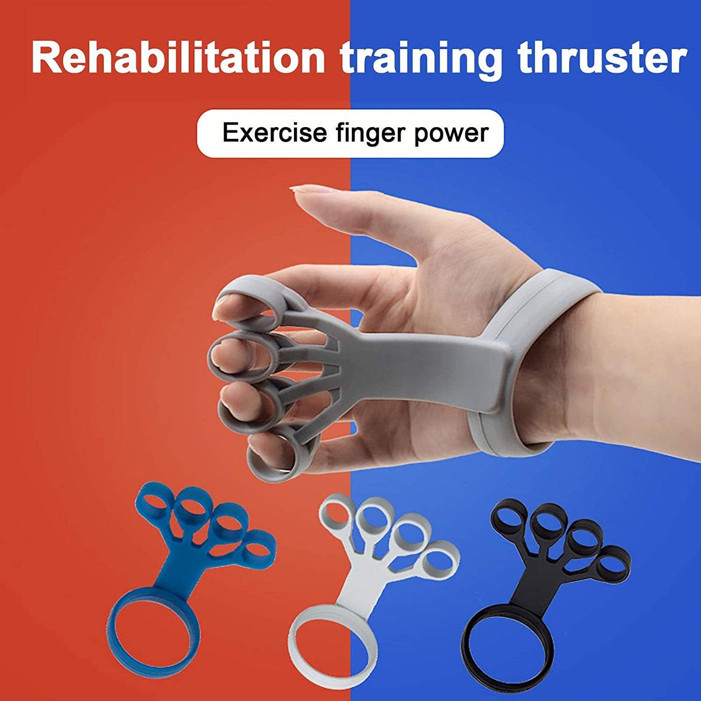 Silicone Finger Exerciser & Hand Grip Trainer – Arthritis Relief, Rehabilitation, and Strength Training Tool