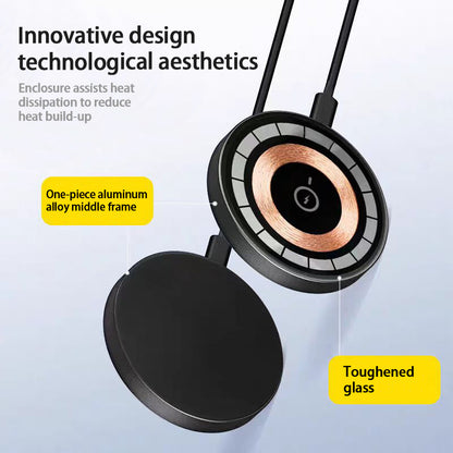 15W Magnetic Qi Wireless Charger – Fast Charging Pad for iPhone 12/13/14/15/16 Series