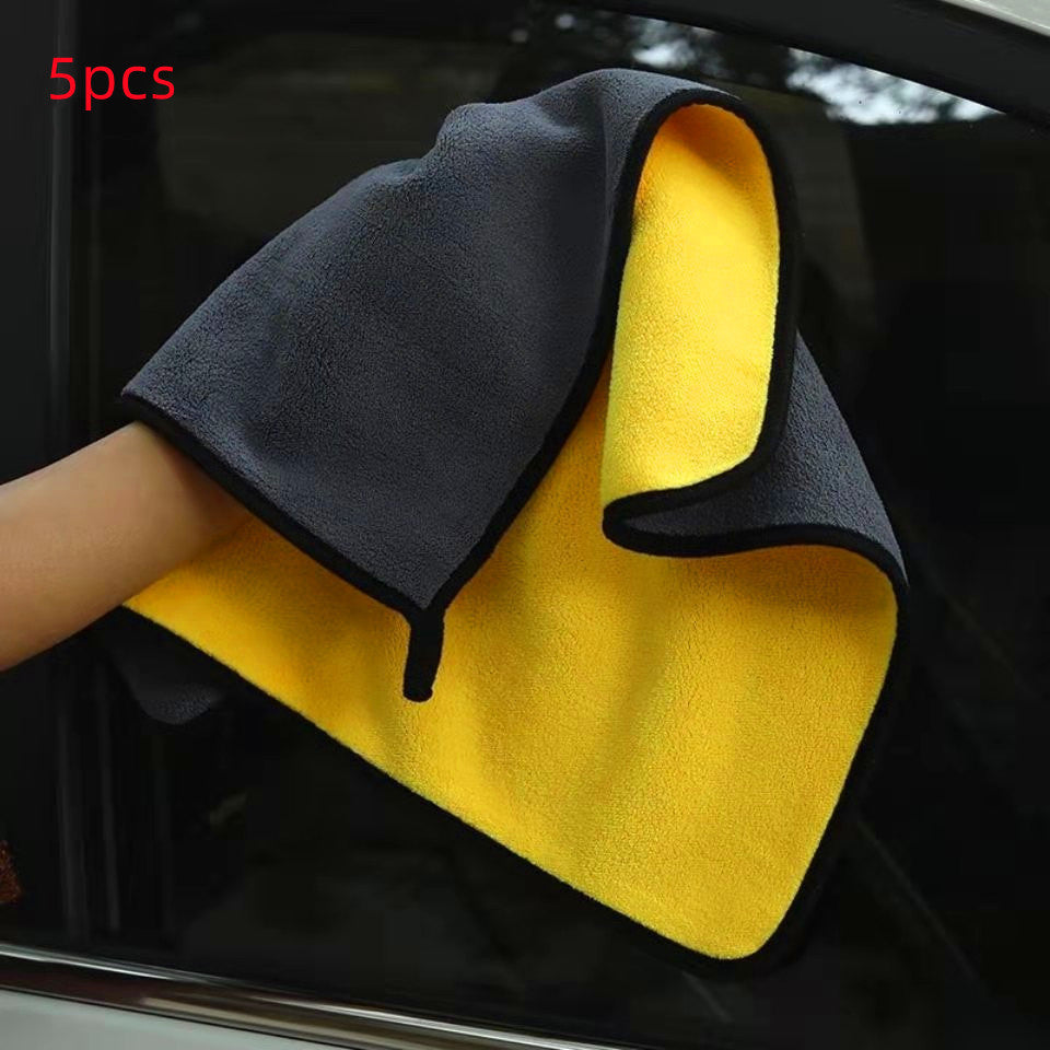Dual-Sided Two-Color Car Wash Towel – Ultra-Absorbent, Reusable Cleaning Cloth