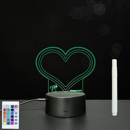 3D LED Acrylic Message Board – Glowing Handwriting Note Pad with Light-Up Display
