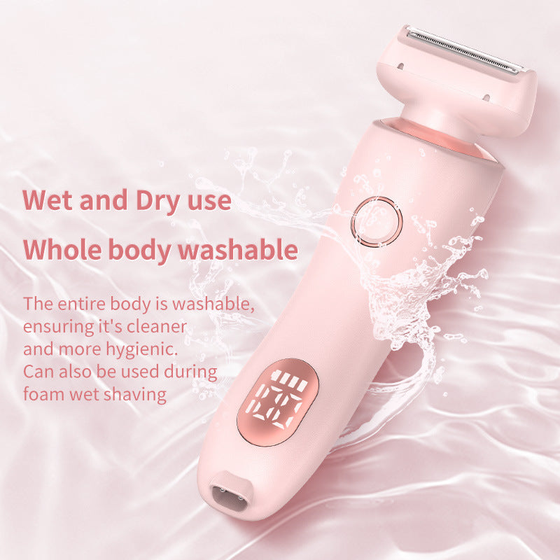 2-in-1 USB Rechargeable Hair Removal Epilator – Women’s Body Trimmer & Shaver for Face, Legs, Bikini & Underarms